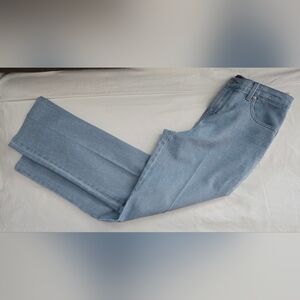 Gloria Vanderbilt Amanda Jeans Sz 4 Short Blue And White Pinstripe High Rise Euc